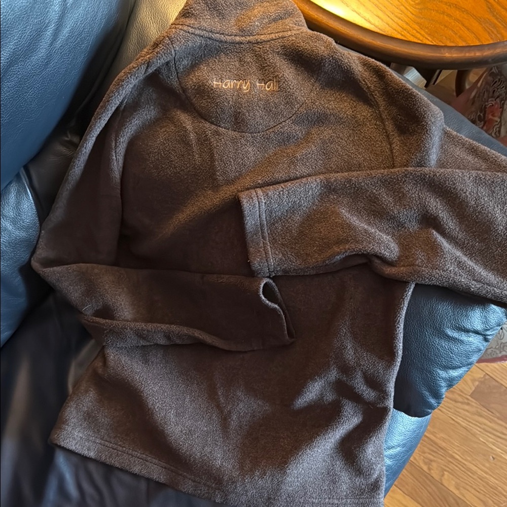 Harry hall  Women's Brown Fleece Jacket size 6 - Picture 4 of 4